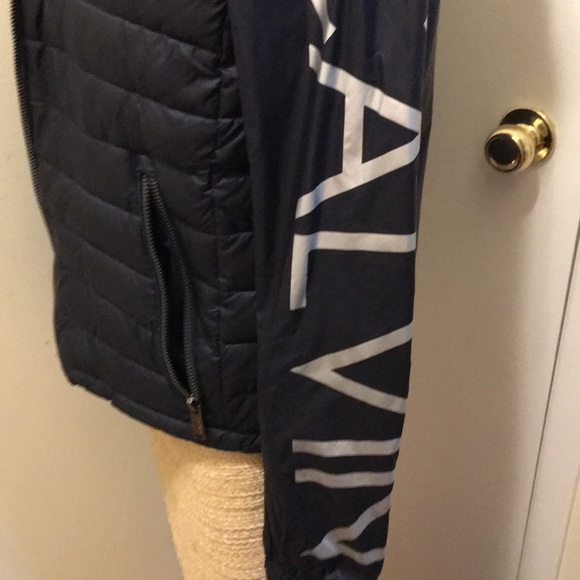 Mens SM Calvin Klein Windbreaker puffer Blue LOGO - Picture 5 of 6
